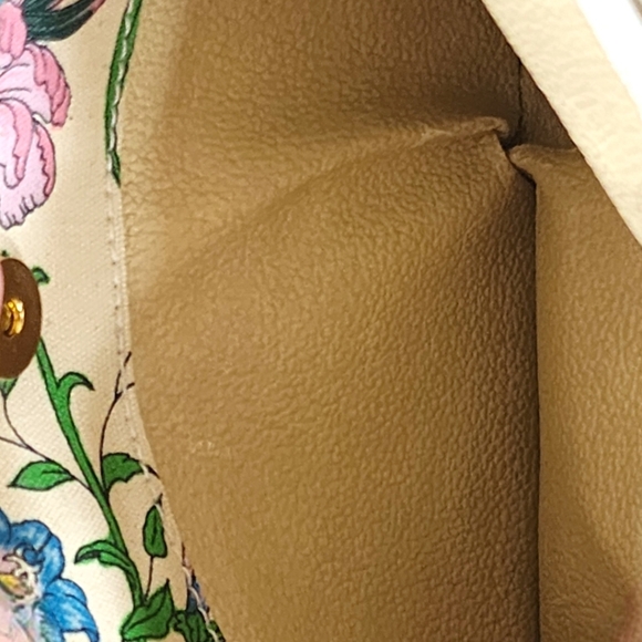 GUCCI Rare Vintage Flora White Leather Oval Crossbody- 007 113 0115 - Picture 11 of 16